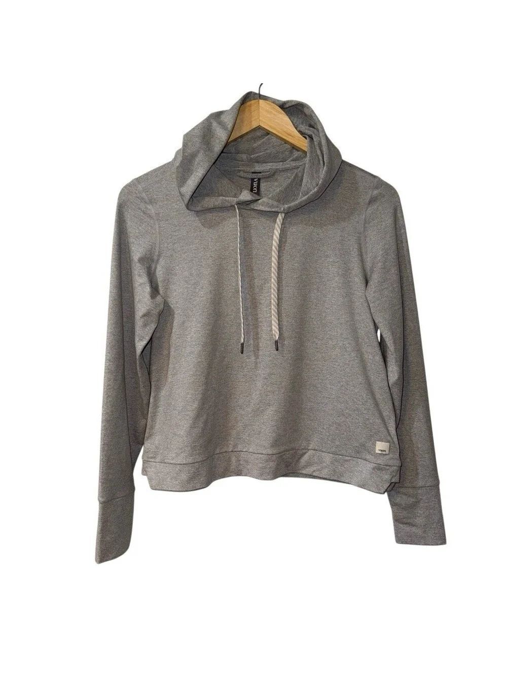 Vuori Halo Essential Hoodie Womens Light Heather Gray S Lightweight Pullover
